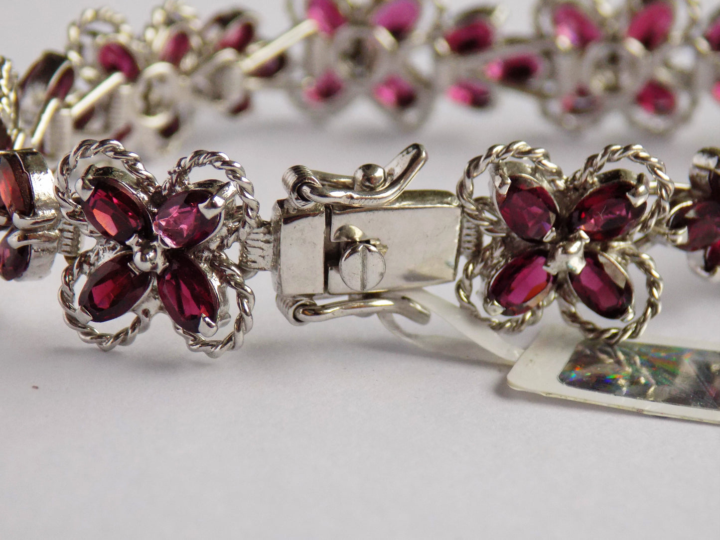 Silver Bracelet with Garnets - AnArt