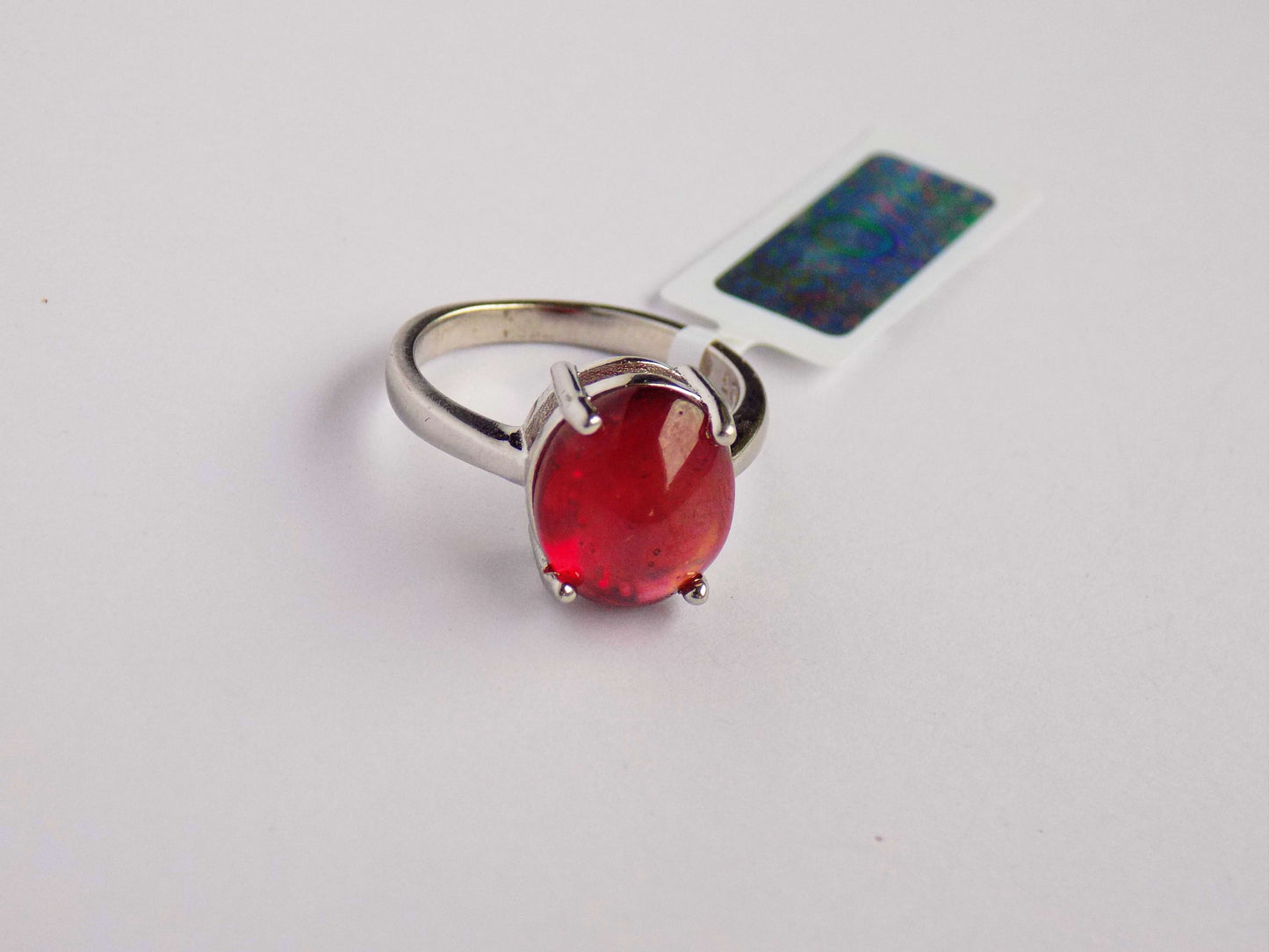 Silver Ring with Ruby - AnArt