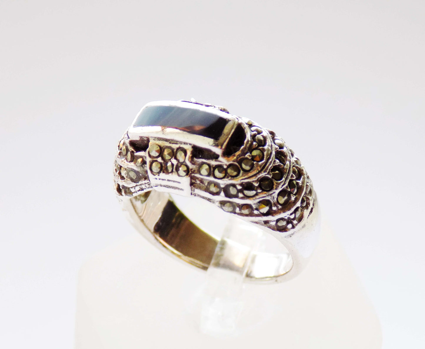 Silver Ring with Onyx