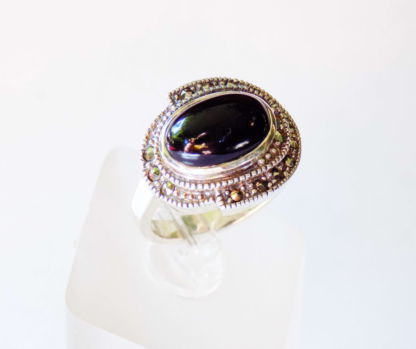 Silver Ring with Onyx