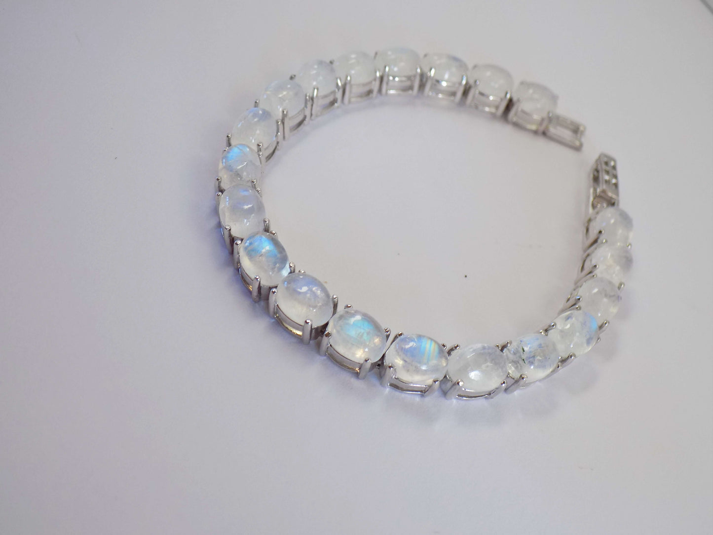 Silver Bracelet with Moonstones - AnArt