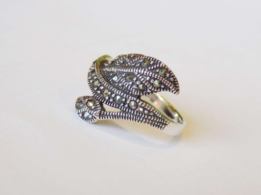 Silver Leaf Ring